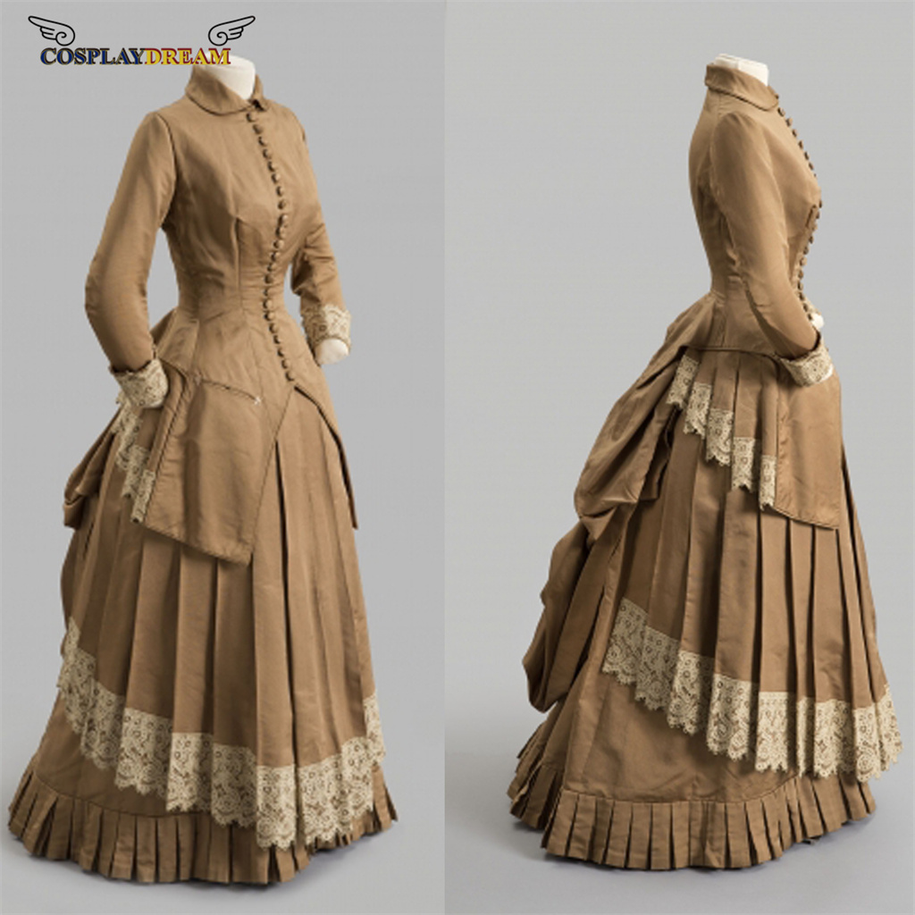 Vintage Fashion Girl - 19th Century Fashion dress Victorian bustle
