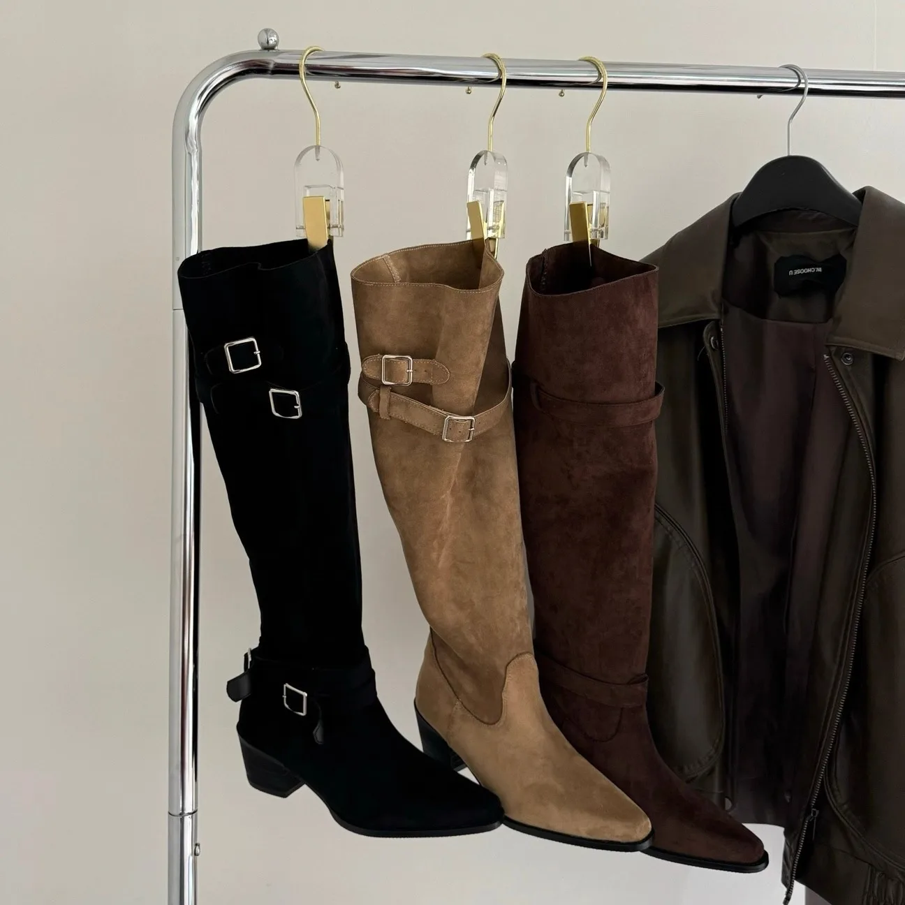 Vintage Fashion Ladies - Vintage Suede Women Trouser Legs Boots