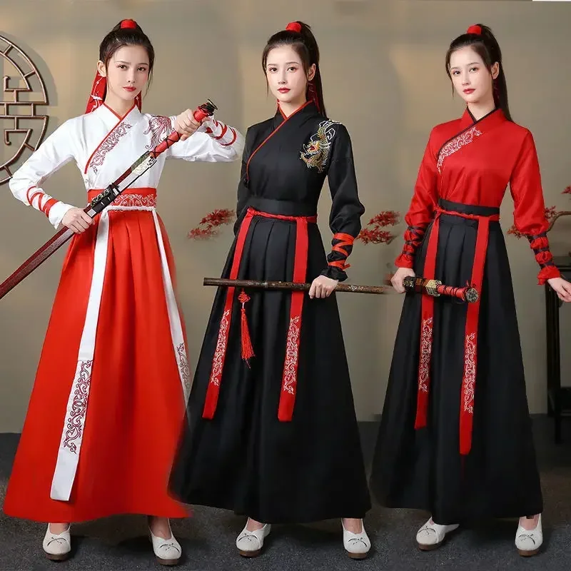 Vintage Fashion Style Men - Modern Hanfu Women Top Skirt 2