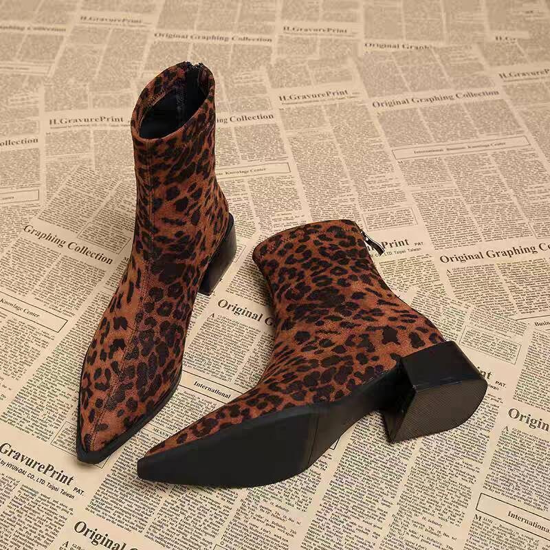 Vintage Fashion Girl - New Low Heel Women Mordern Ankle