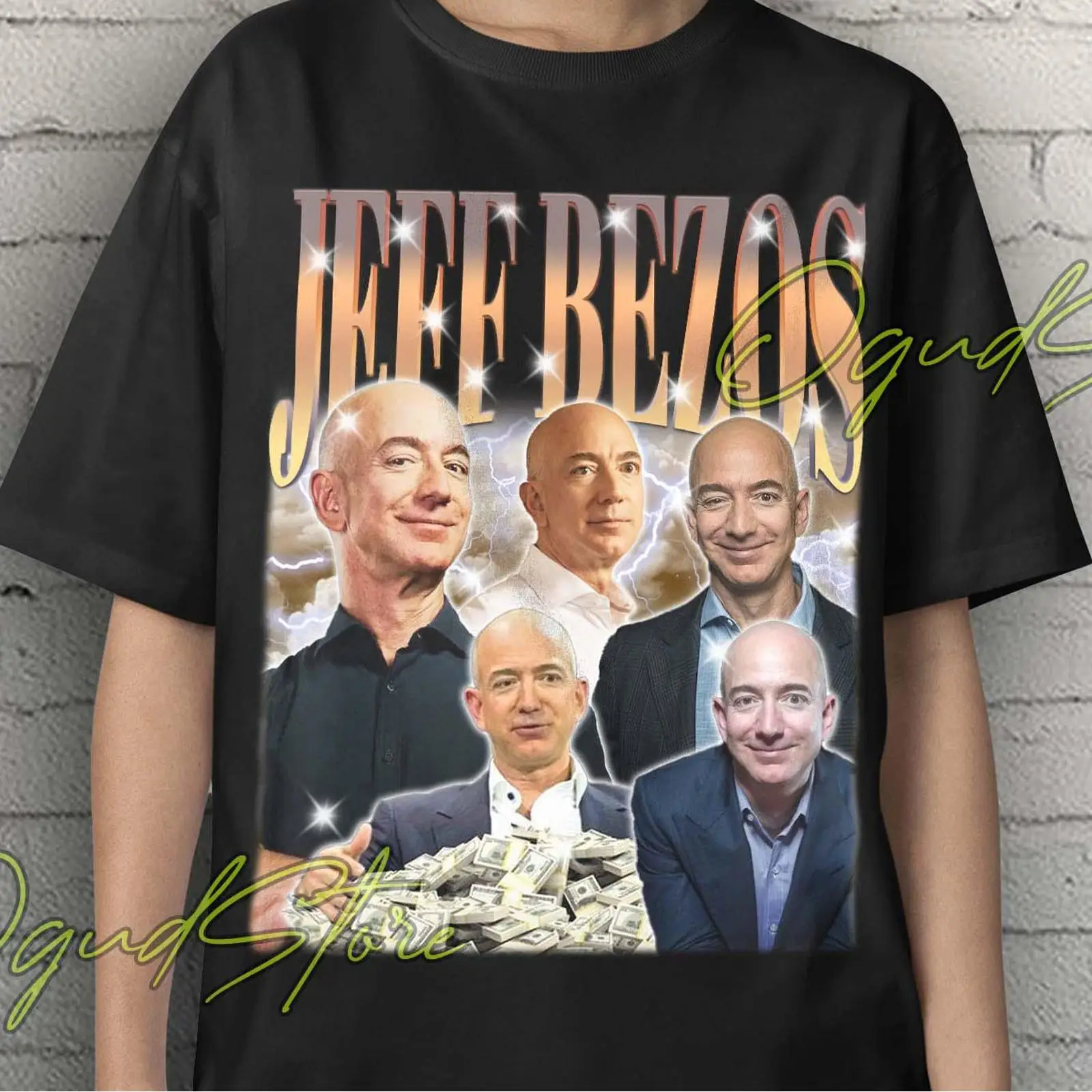 Vintage Fashion Collage - Jeff Bezos Collage Retro Vintage T