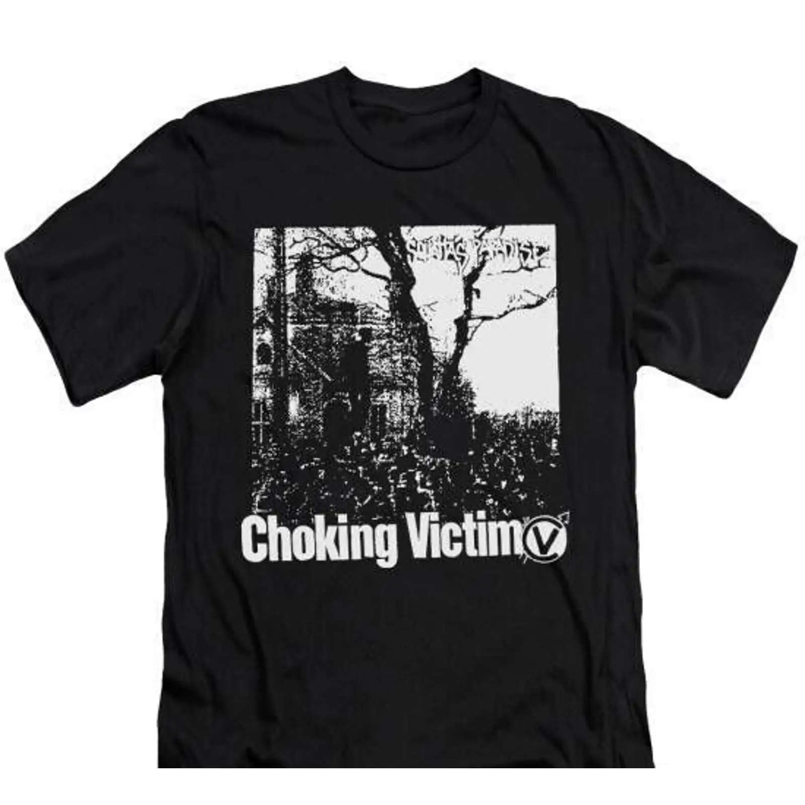 Vintage Fashion Victim Shirt - Choking Victim Squattas paradise unisex black