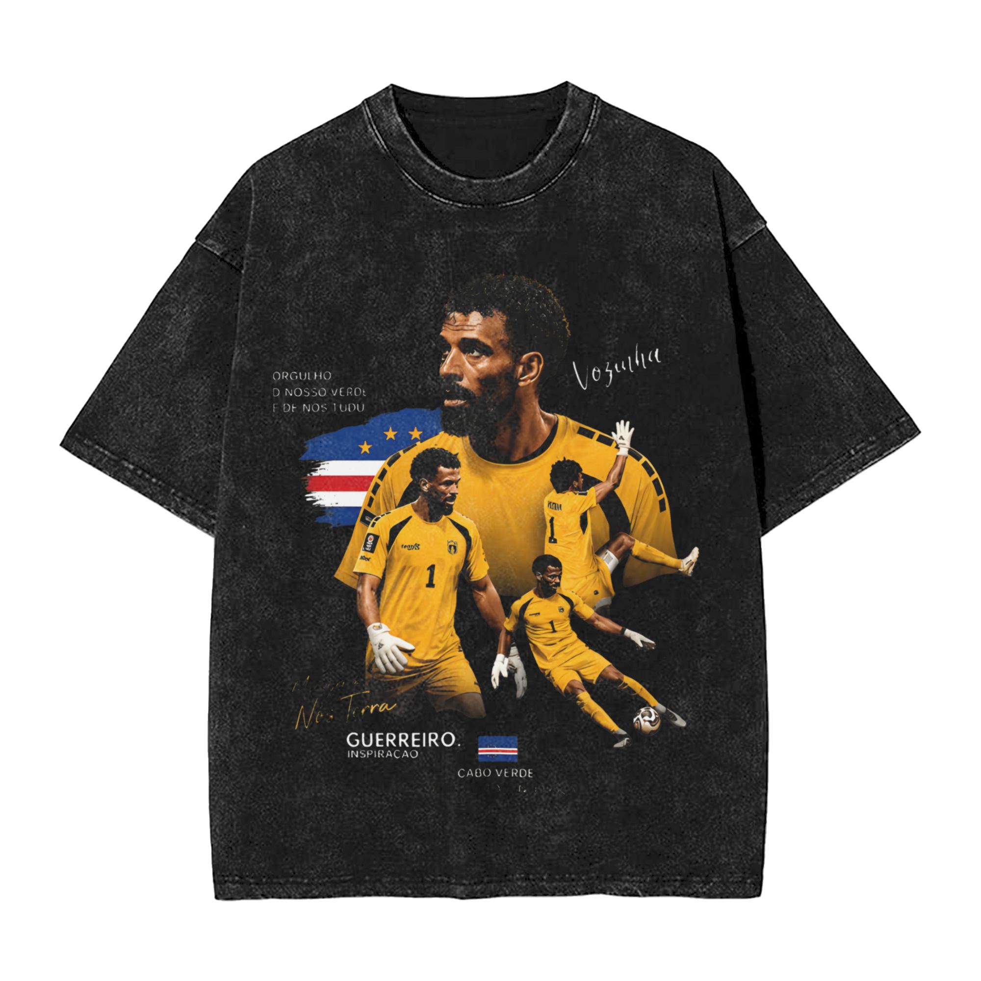 Vintage Fashion Collage - 2026 Vintage Washed Cabo Verde Soccer