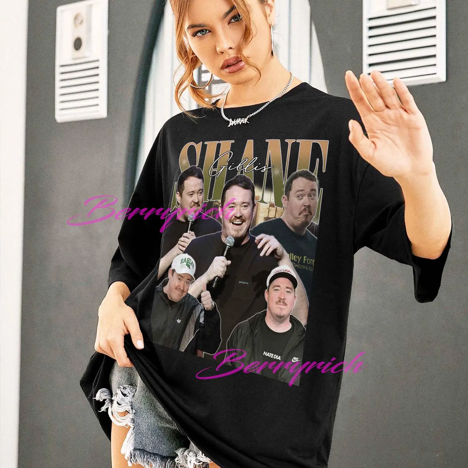 Vintage Fashion Collage - Shane Gillis Bootleg Vintage Collage T