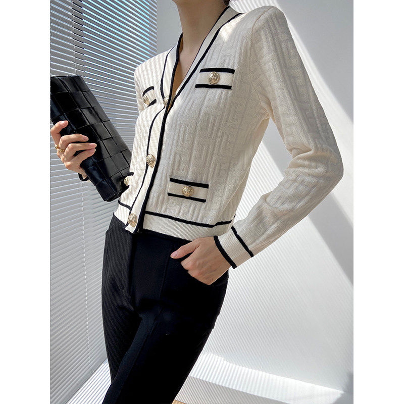 Spring Autumn New V-neck Long  - Vintage Fashion Postcards ulasan dan harga