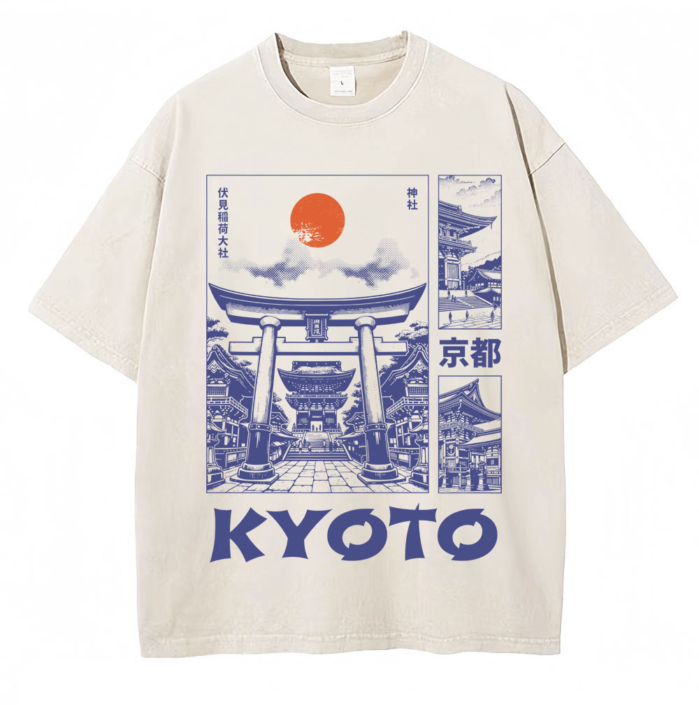 Washed Japanese Style Kyoto Gr - Vintage Fashion Kyoto ulasan dan harga