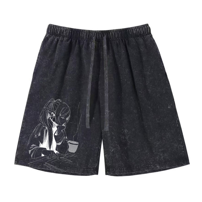 Anime Frieren Shorts Vintage W - Vintage Fashion Model ulasan dan harga