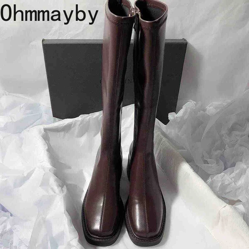 Vintage Thick Heel Women Knee  - Vintage Fashion Ladies ulasan dan harga