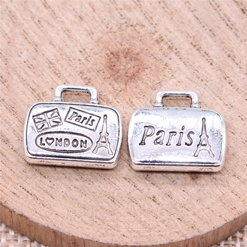 10pcs 16x14mm(0.63x0.55inch) A - Vintage Fashion Paris ulasan dan harga