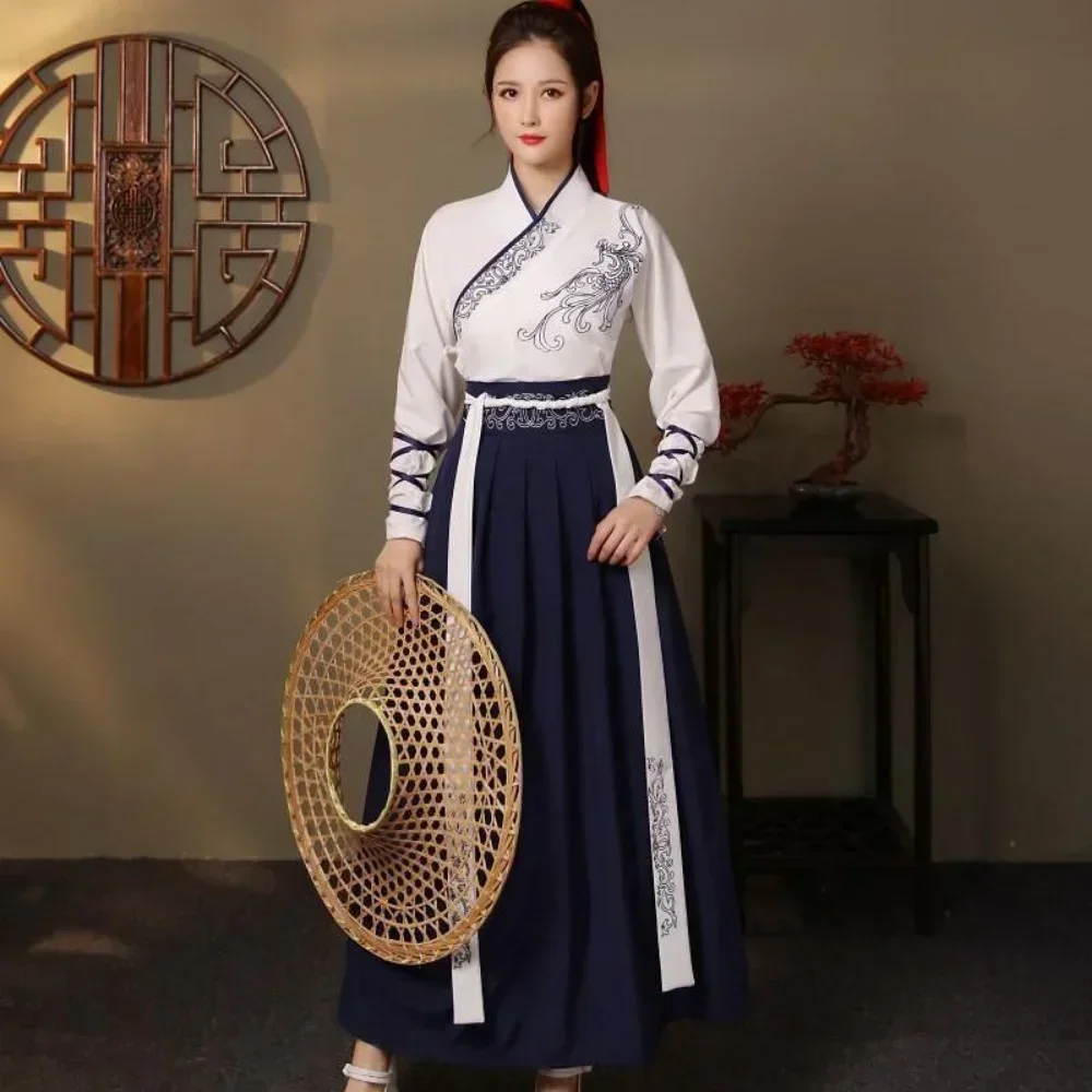 Modern Hanfu Women Top Skirt 2 - Vintage Fashion Style Men ulasan dan harga