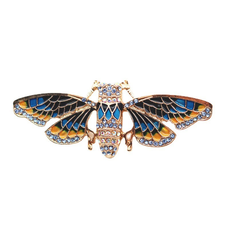 Vintage Gold-Tone Cicada Brooc - Vintage Fashion Enthusiasts ulasan dan harga