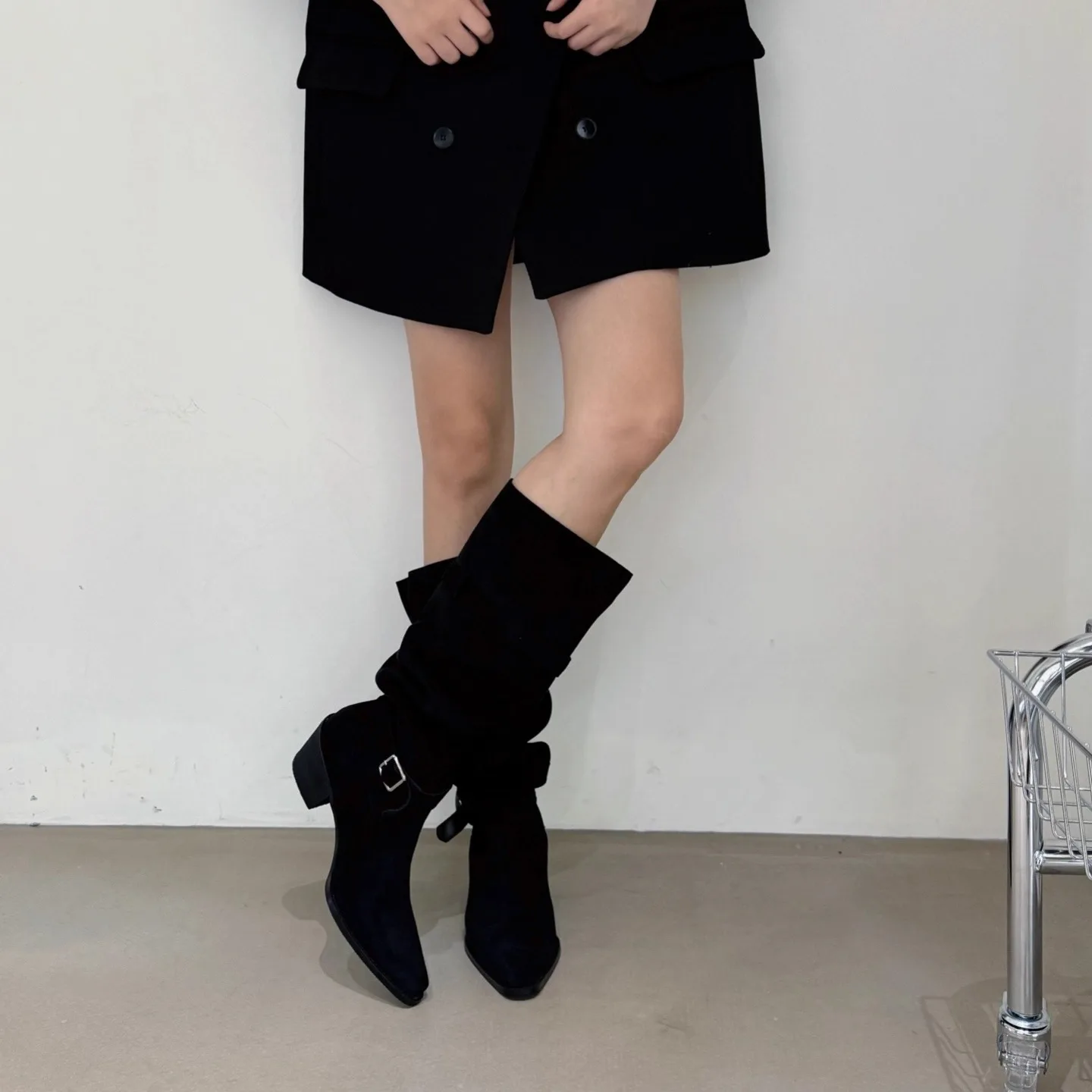 Vintage Suede Women Trouser Le - Vintage Fashion Ladies ulasan dan harga