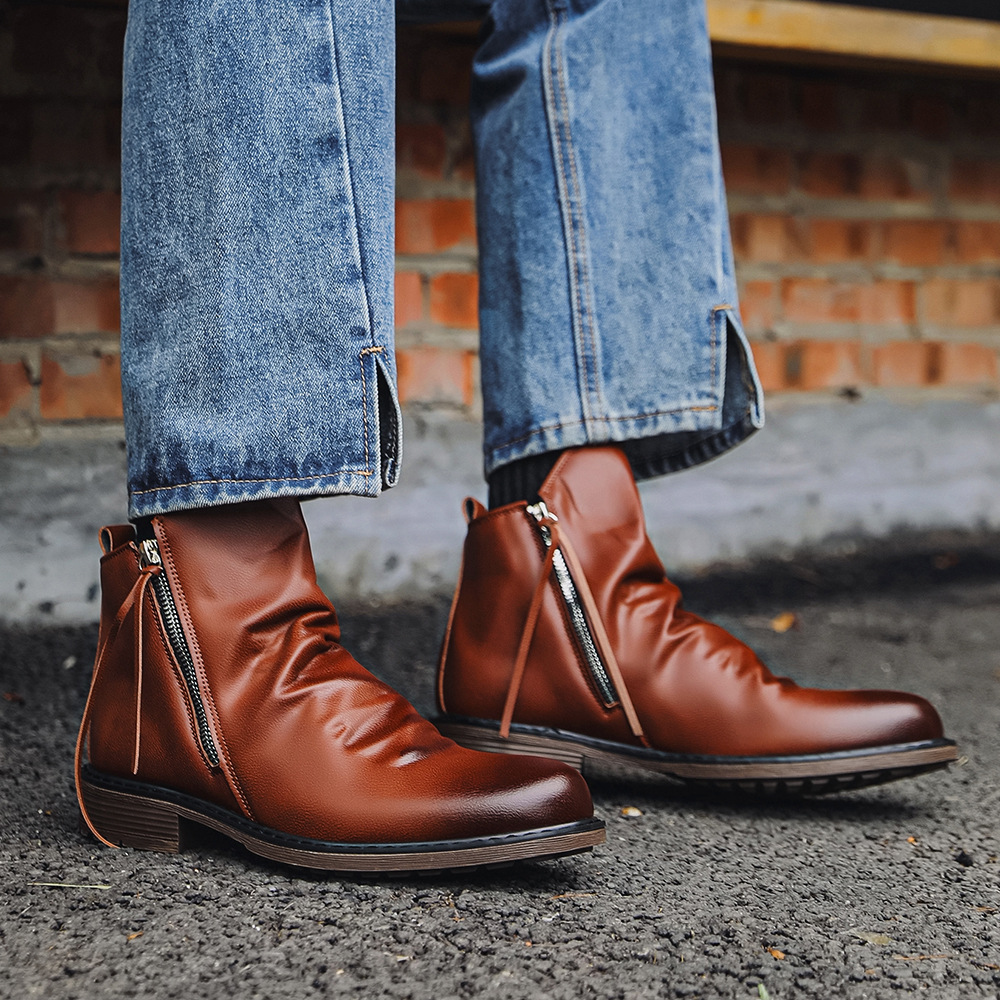 2026 Men's Genuine Leather Vin - Vintage Fashion Style Men ulasan dan harga