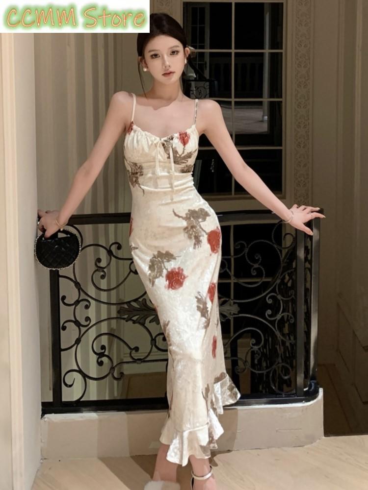 New Summer Fashion Print Spagh - Vintage Fashion Runway ulasan dan harga