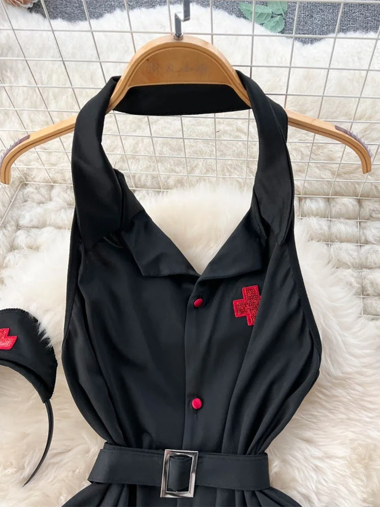 Erotic Fashion Sexy Halter Lin - Vintage Fashion Ladies ulasan dan harga