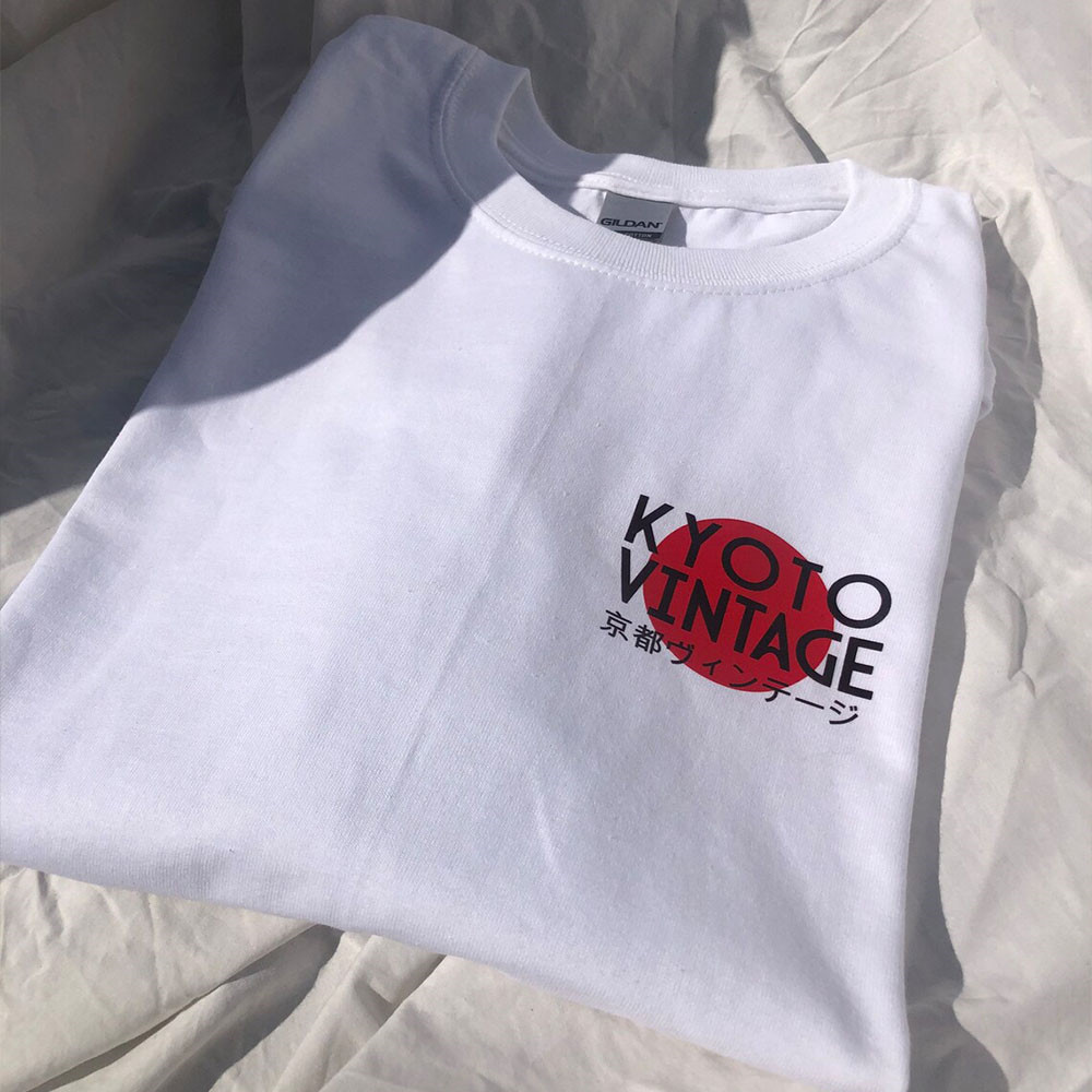 Kyoto Vintage Style White Prin - Vintage Fashion Kyoto ulasan dan harga