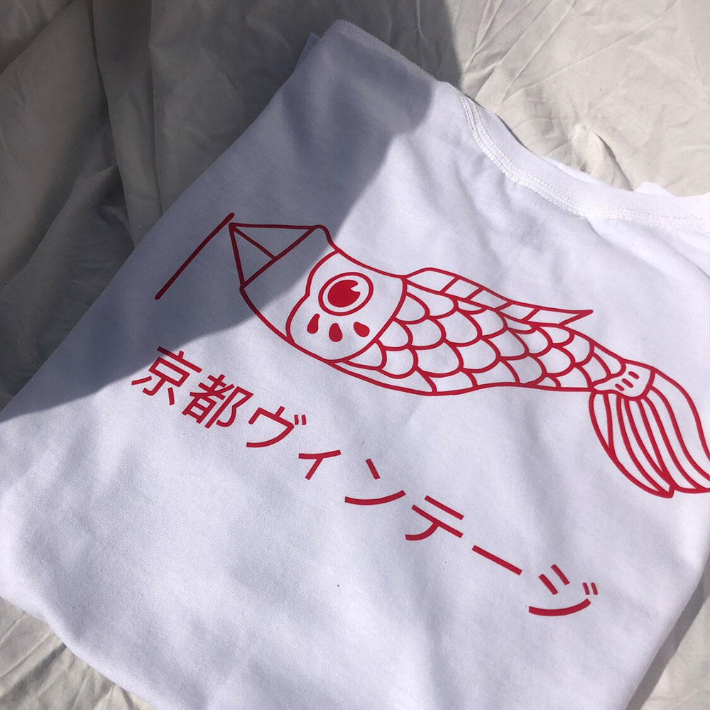 Kyoto Vintage Style White Prin - Vintage Fashion Kyoto ulasan dan harga