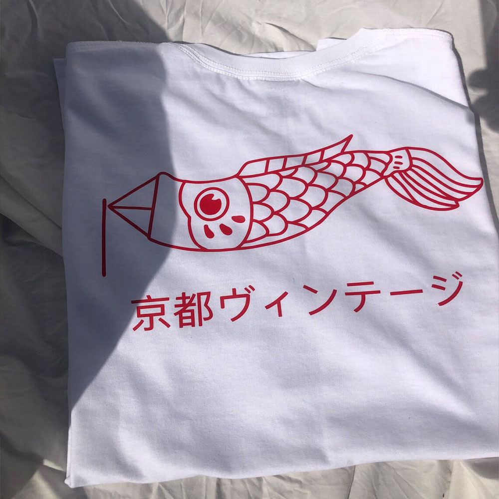 Kyoto Vintage Style White Prin - Vintage Fashion Kyoto ulasan dan harga