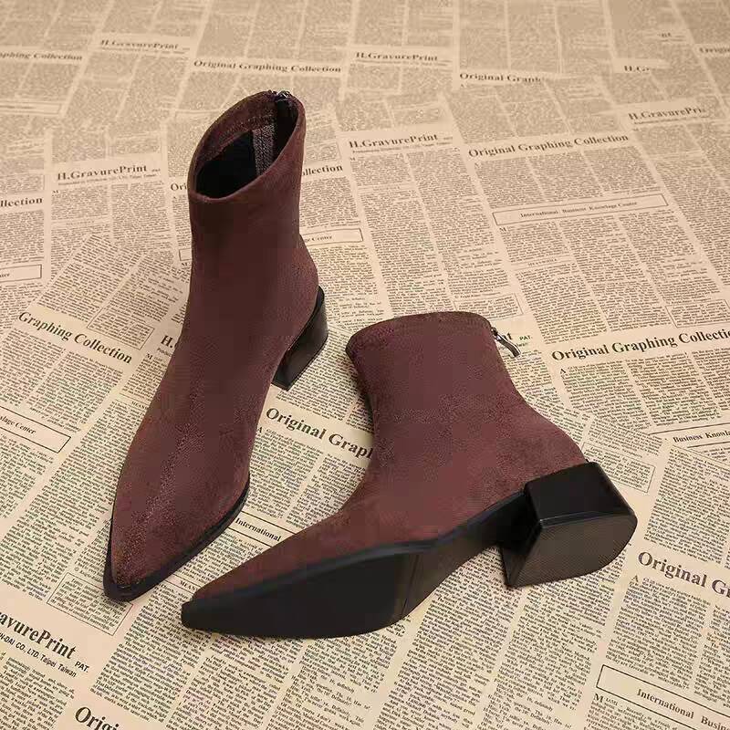 New Low Heel Women Mordern Ank - Vintage Fashion Girl ulasan dan harga