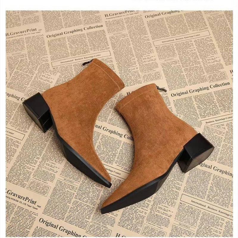 New Low Heel Women Mordern Ank - Vintage Fashion Girl ulasan dan harga