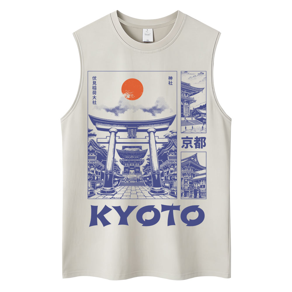 Japanese Style Kyoto Graphic T - Vintage Fashion Kyoto ulasan dan harga