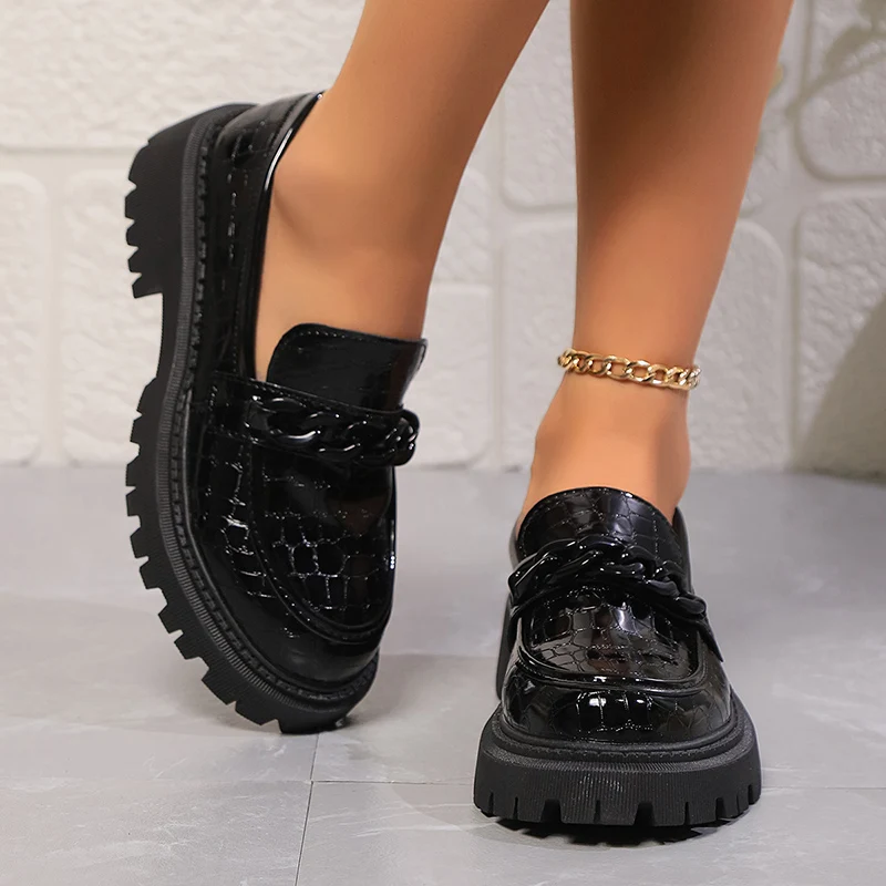 Platform Chunky Square Heel Lo - Vintage Fashion Ladies ulasan dan harga