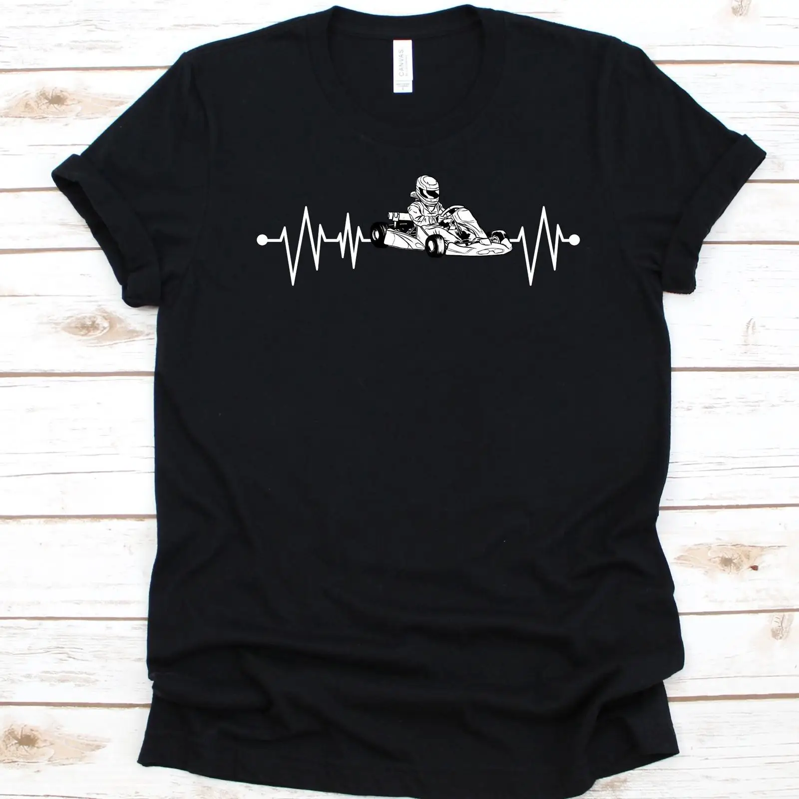 Go Kart Racing Heartbeat T Shi - Vintage Fashion Enthusiasts ulasan dan harga