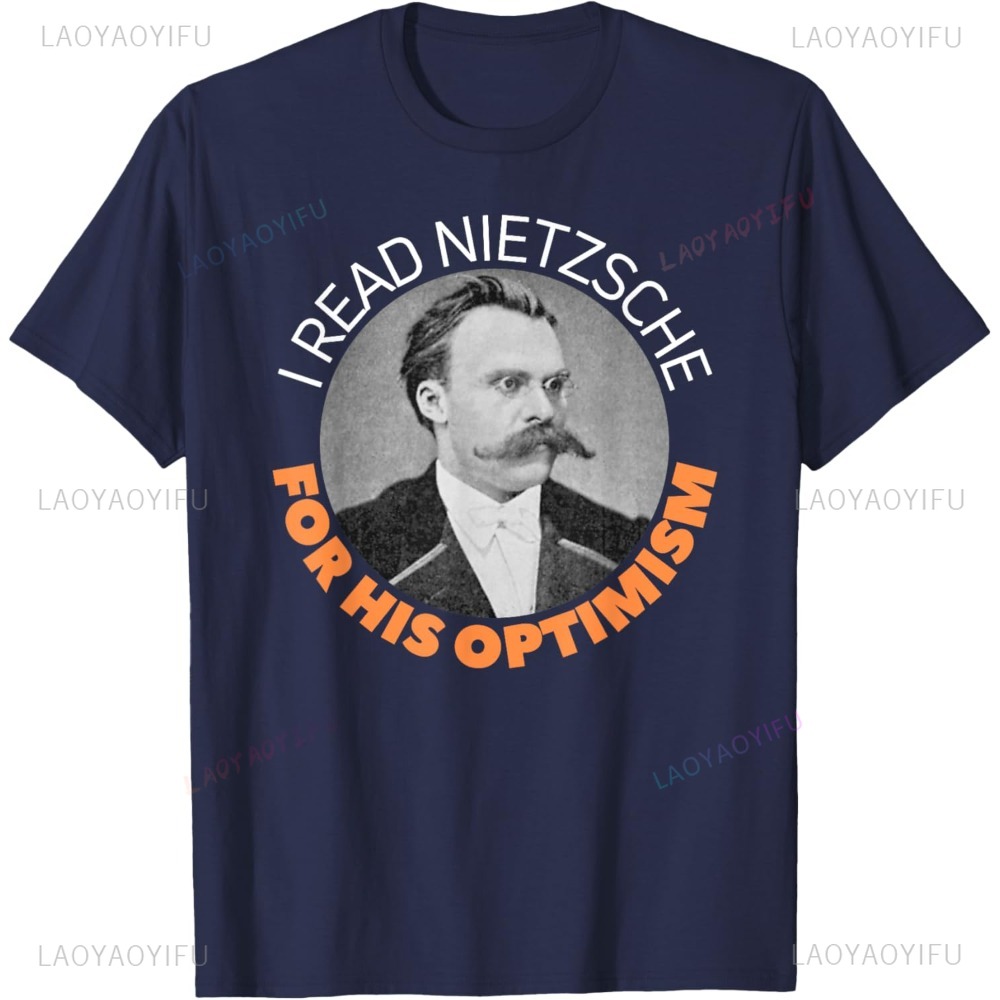 Friedrich Nietzche Optimism Gi - Vintage Fashion Style Men ulasan dan harga