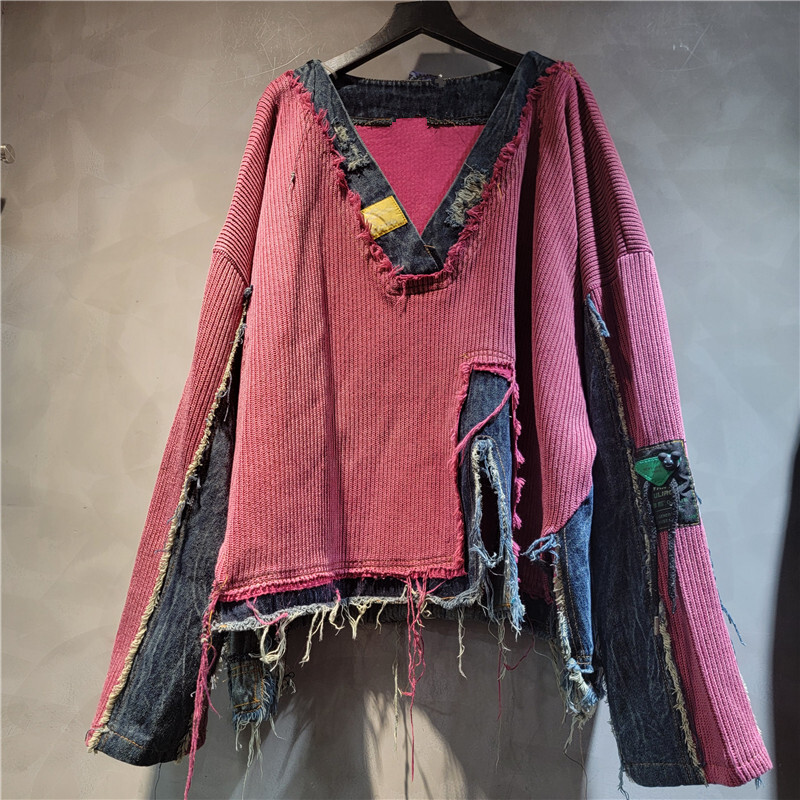 WTHT Fashion Women's Spliced D - Vintage Fashion Influencer ulasan dan harga