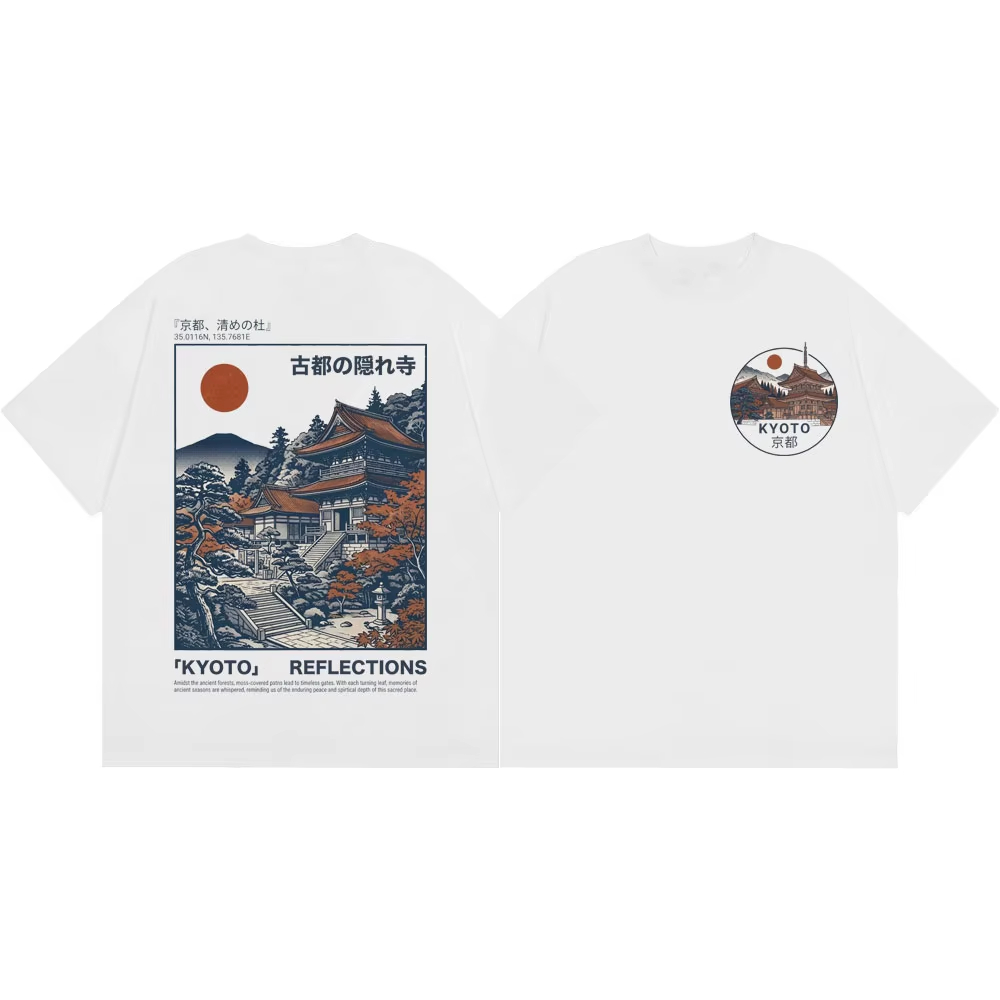 Kyoto Temple Graphic Vintage L - Vintage Fashion Kyoto ulasan dan harga