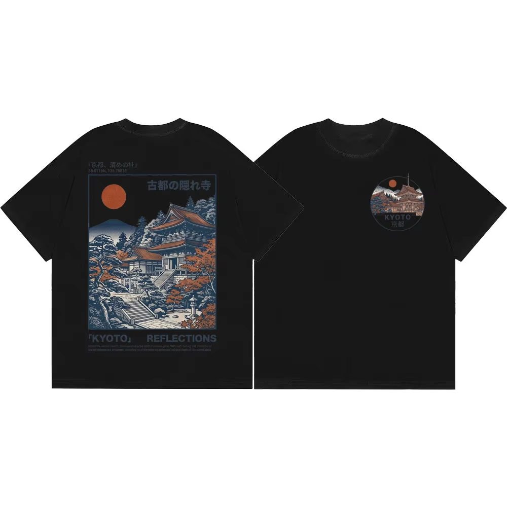 Kyoto Temple Graphic Vintage L - Vintage Fashion Kyoto ulasan dan harga