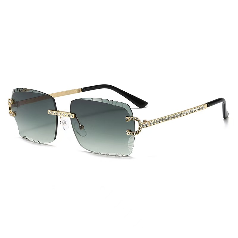 Fashion Rimless Square Sunglas - Vintage Fashion Images ulasan dan harga
