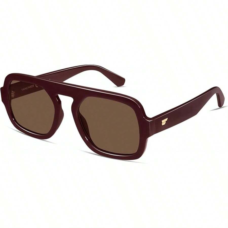 VANLINKER Oversized Retro Squa - Vintage Fashion Style Men ulasan dan harga