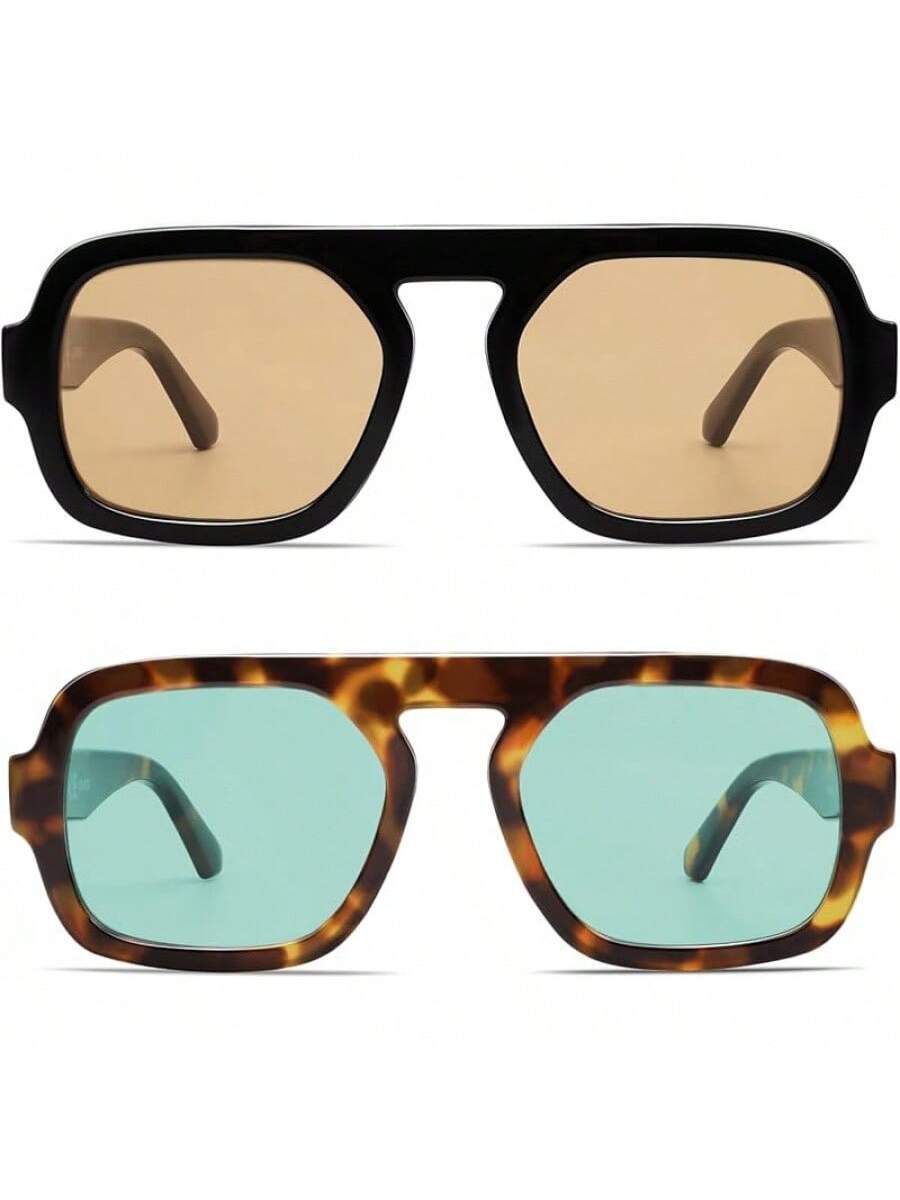 VANLINKER Oversized Retro Squa - Vintage Fashion Style Men ulasan dan harga