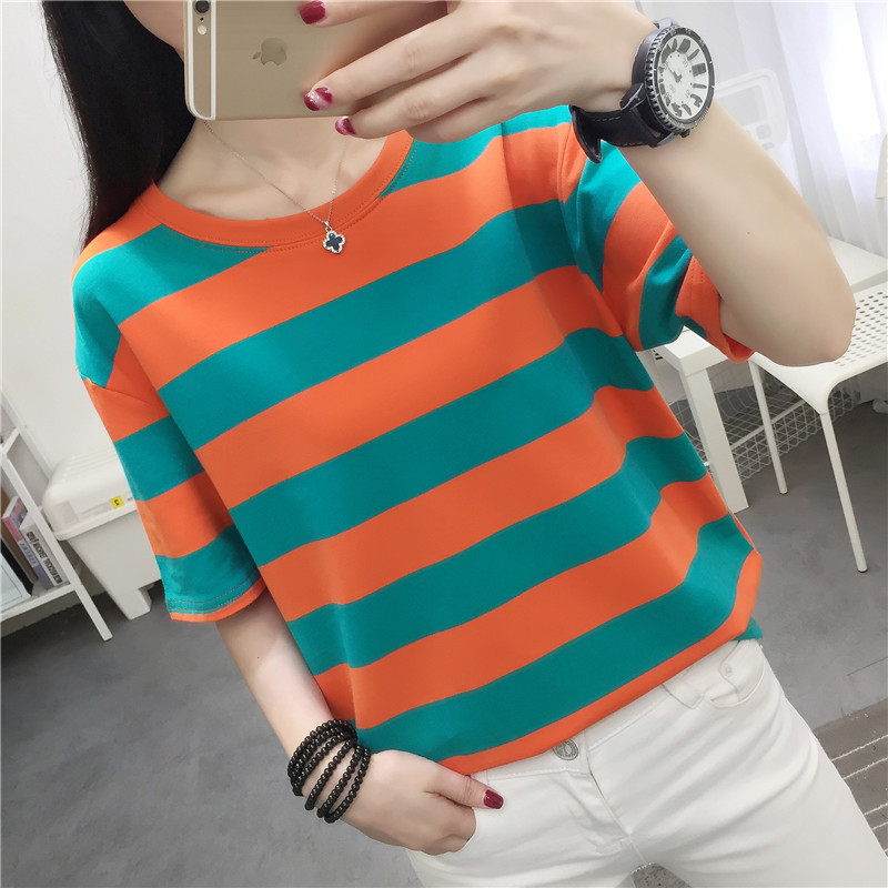 Trendy Striped Loose Fit Short - Vintage Fashion Influencer ulasan dan harga