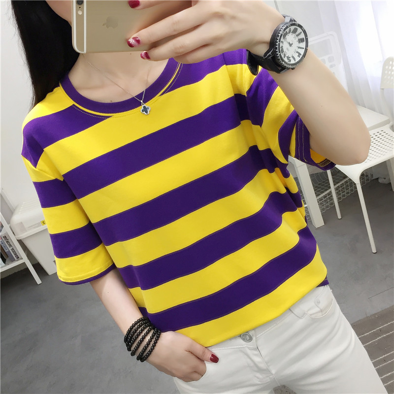 Trendy Striped Loose Fit Short - Vintage Fashion Influencer ulasan dan harga