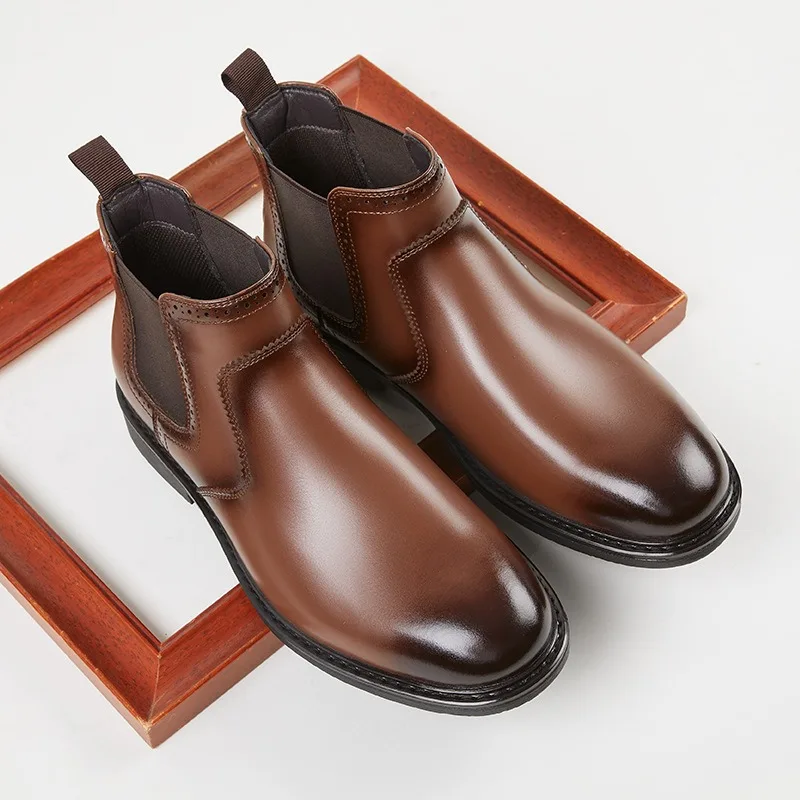 Vintage Mens Leather Oxford Bo - Vintage Fashion Style Men ulasan dan harga