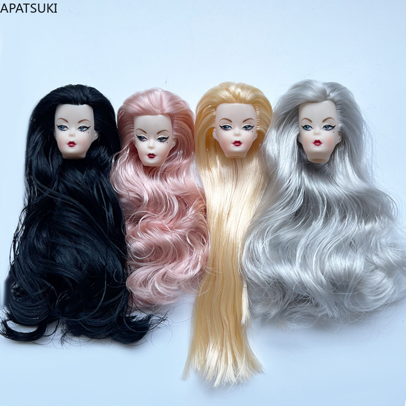 Blue Eye Wavy Curls Hair Doll  - Vintage Fashion Girl ulasan dan harga