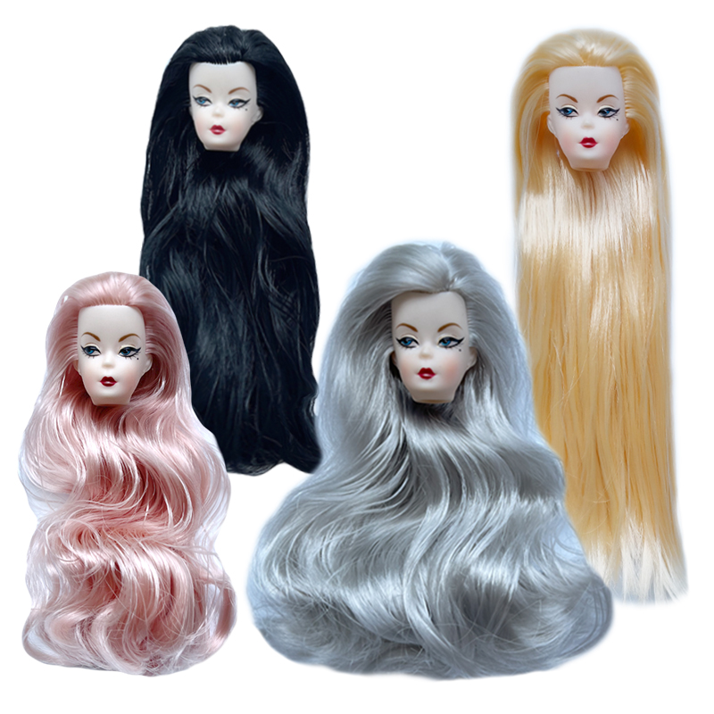 Blue Eye Wavy Curls Hair Doll  - Vintage Fashion Girl ulasan dan harga