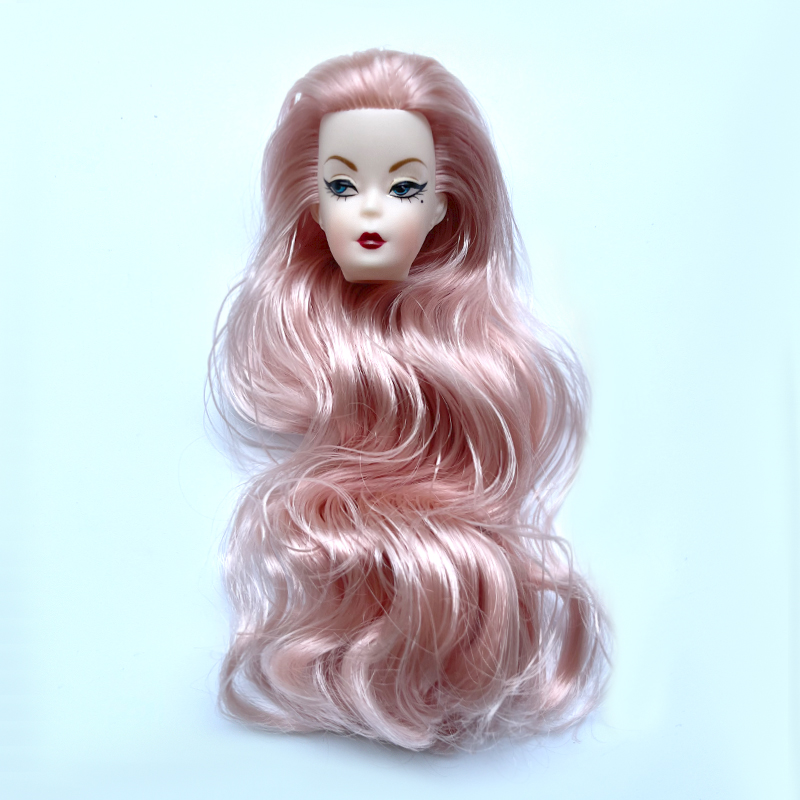 Blue Eye Wavy Curls Hair Doll  - Vintage Fashion Girl ulasan dan harga