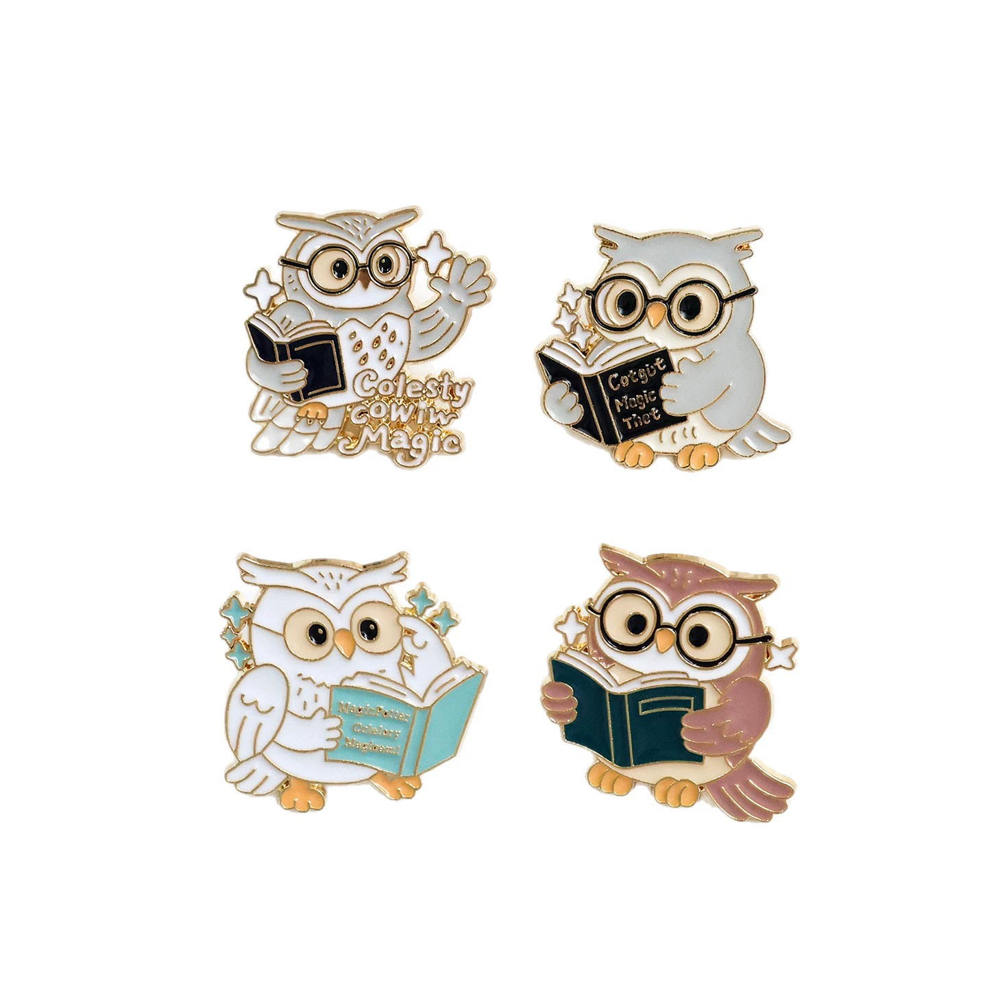Vintage Owl And Books Brooches - Vintage Fashion Coloring Book ulasan dan harga