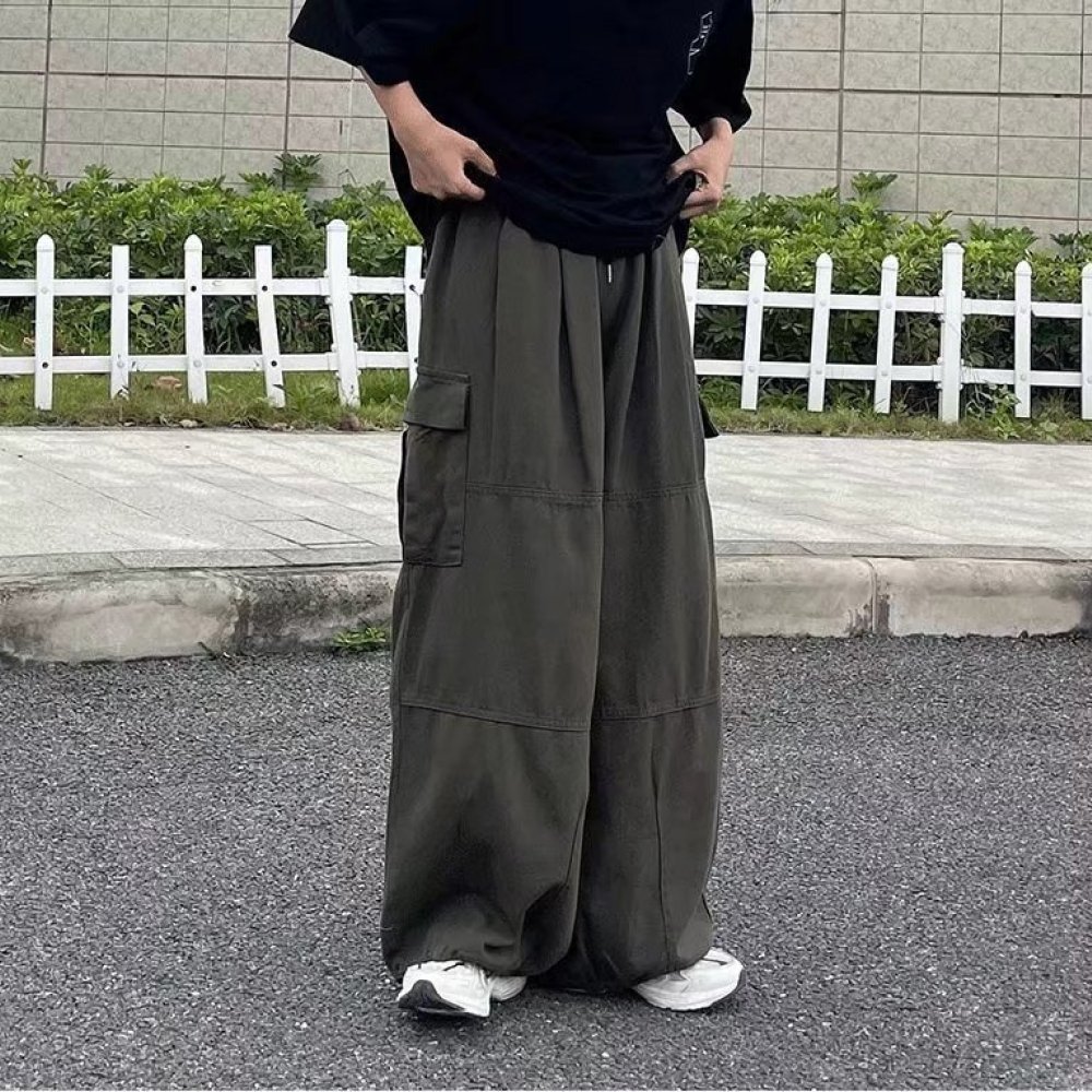 Japanese Streetwear Cargo Pant - Vintage Fashion Style Men ulasan dan harga