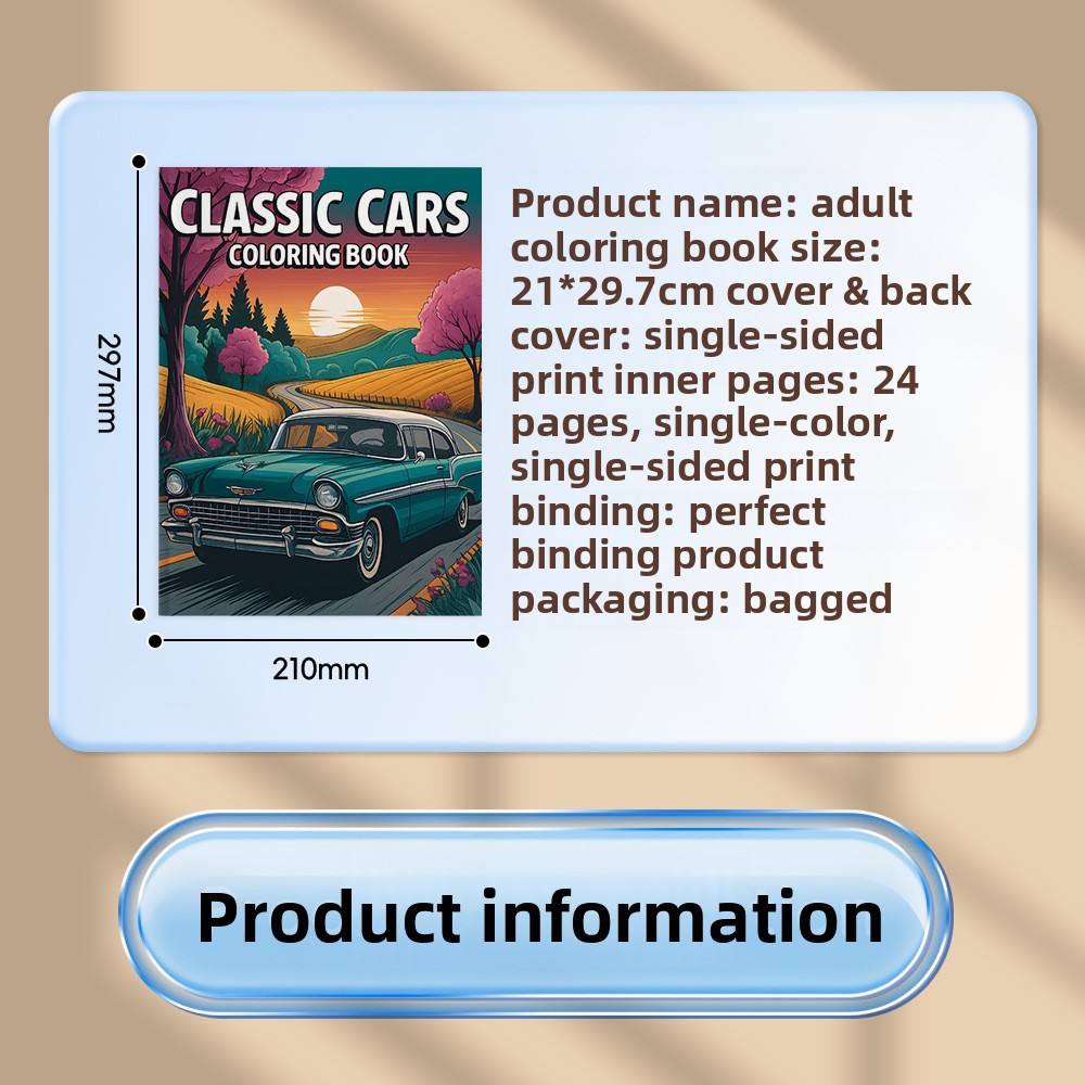 Classic Cars Coloring Book Vin - Vintage Fashion Coloring Book ulasan dan harga