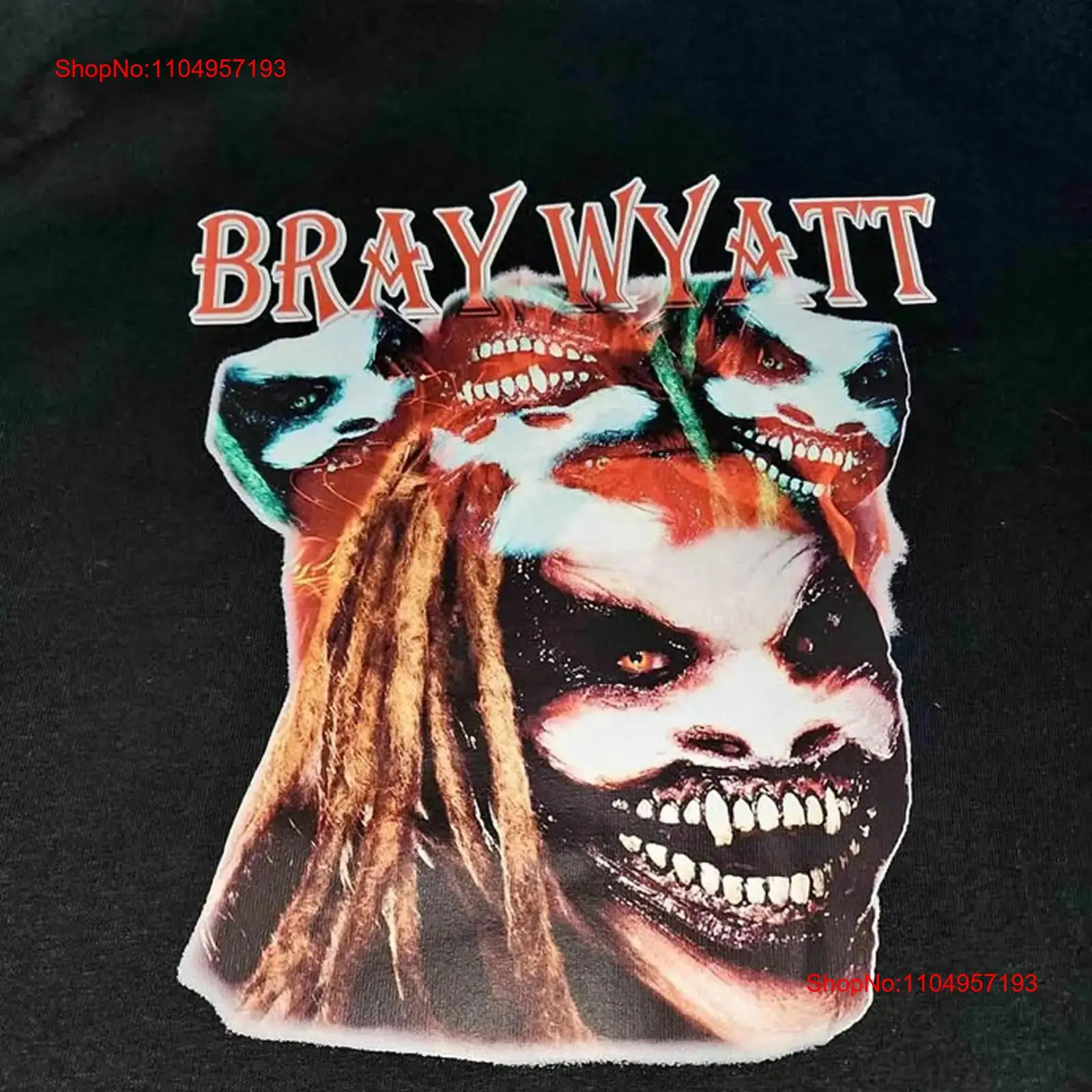 Bray Wyatt collage black T shi - Vintage Fashion Collage ulasan dan harga